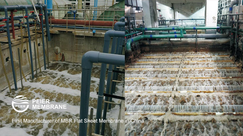 Flat sheet membrane waste water solution